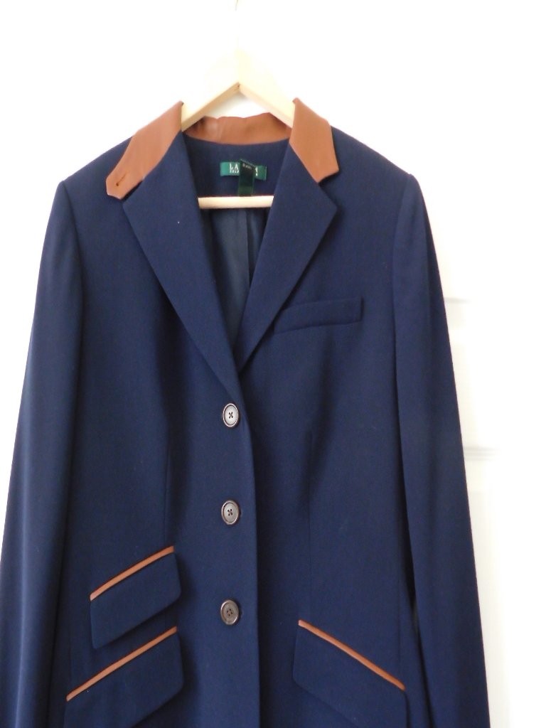 Exclusive Ralph Lauren Wool Gaberdine And Leather Jacket